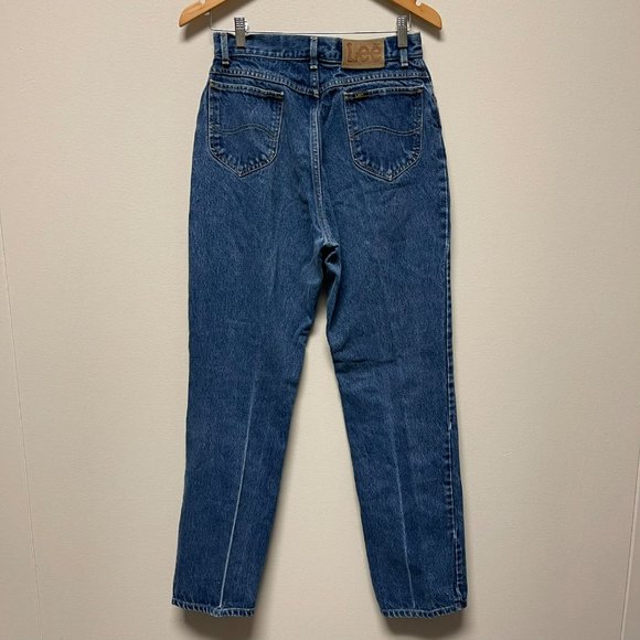 LEE Vintage Distressed Women's High Waisted Rigid Denim Jeans Size 14L - Picture 6 of 13